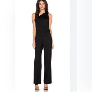 Trina Turk Black One-Shoulder Jumpsuit